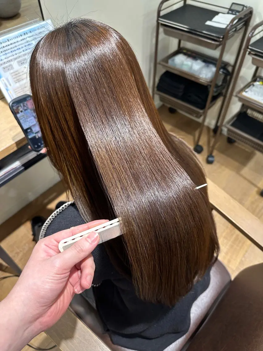 🦋毎朝のスタイリングを楽チンになっちゃう！！🦋縮毛矯正➕エクラリティトリートメント➕ナノバルケアの写真