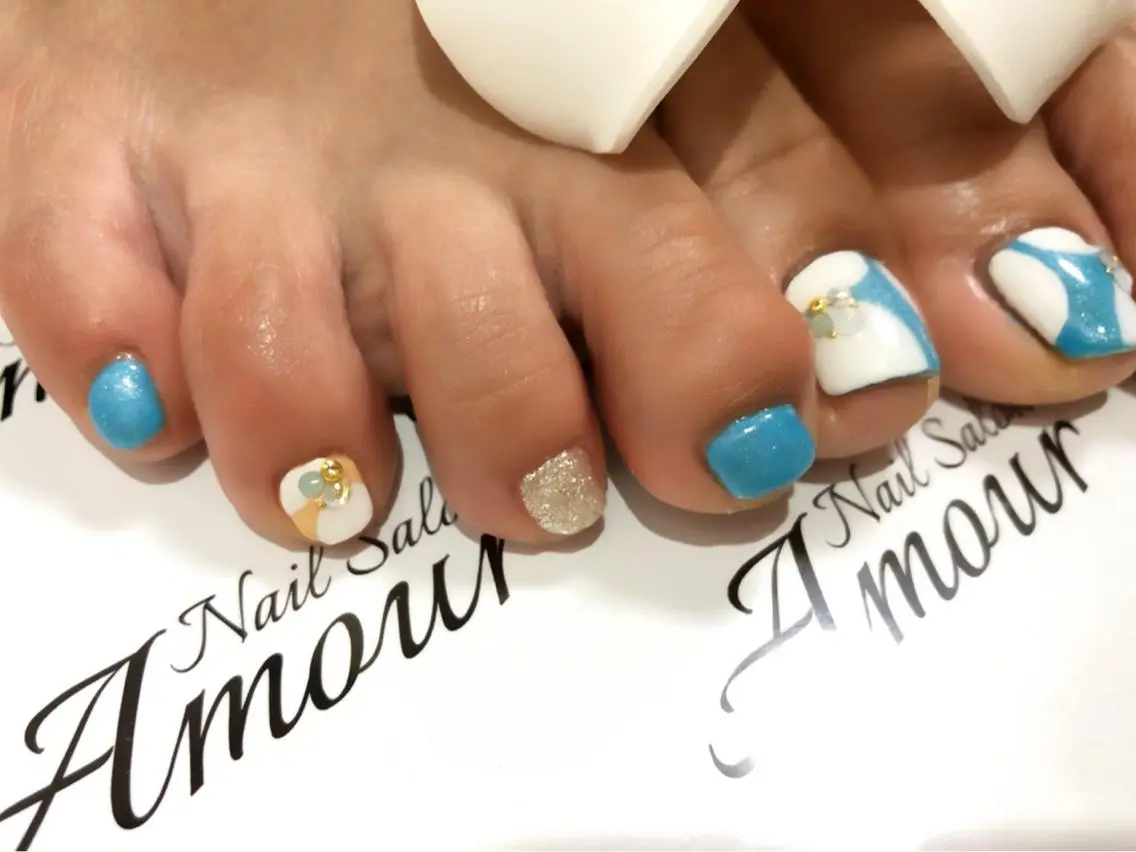 ネイル 持ち込み amour えりのネイルデザイン