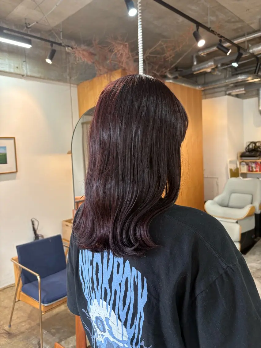 セミロング ヘアカラー 樽川 紗月のヘアスタイル