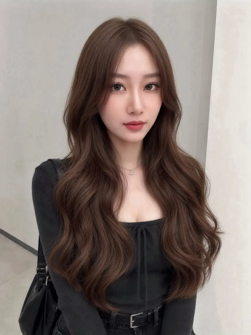 ロング ヘアカラー トリートメント maho/ブリーチ ミルクティー四条大宮のヘアスタイル