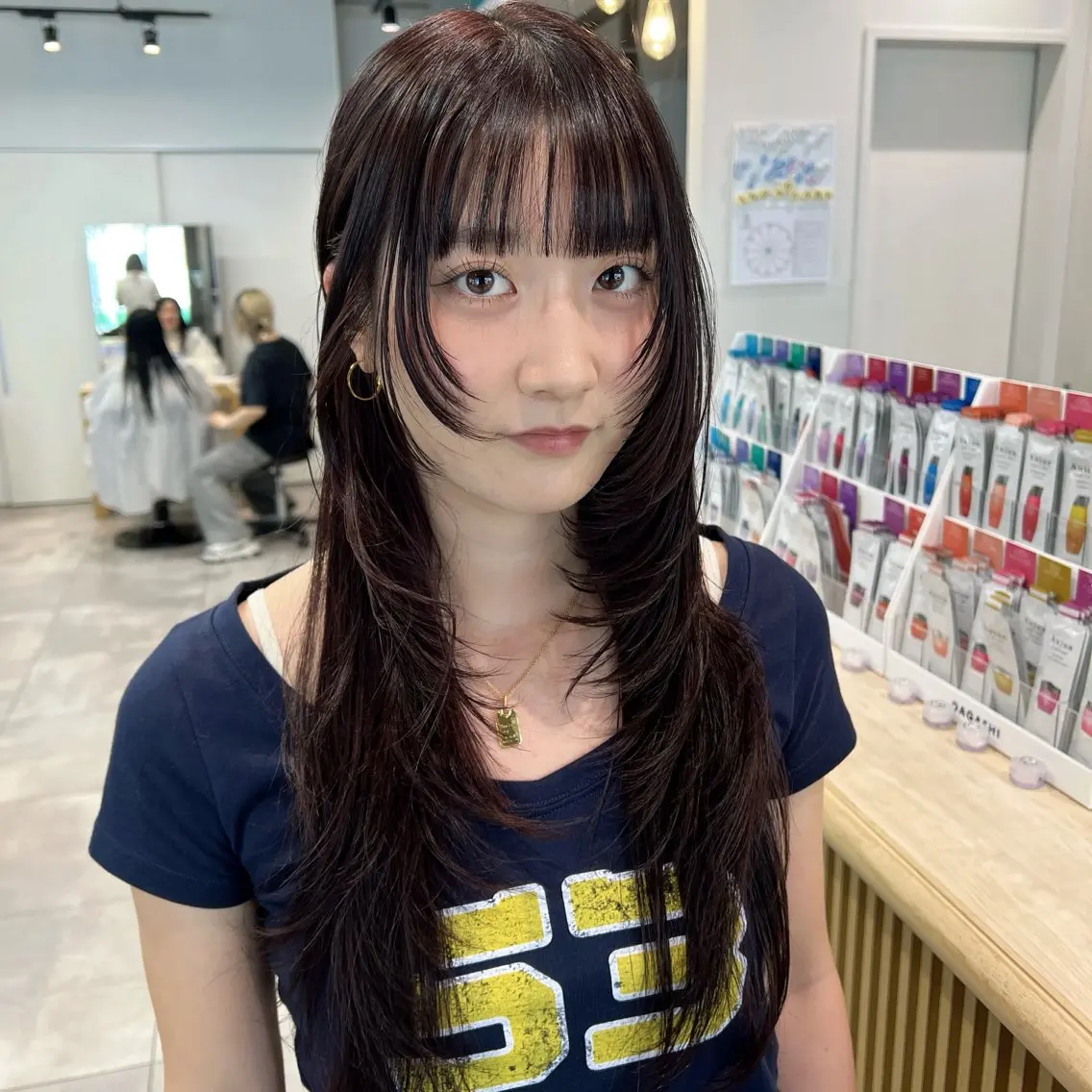 ロング カラー カット ヘアカラー 🌞レイヤー×カラー 前川那津美🌞のヘアスタイル