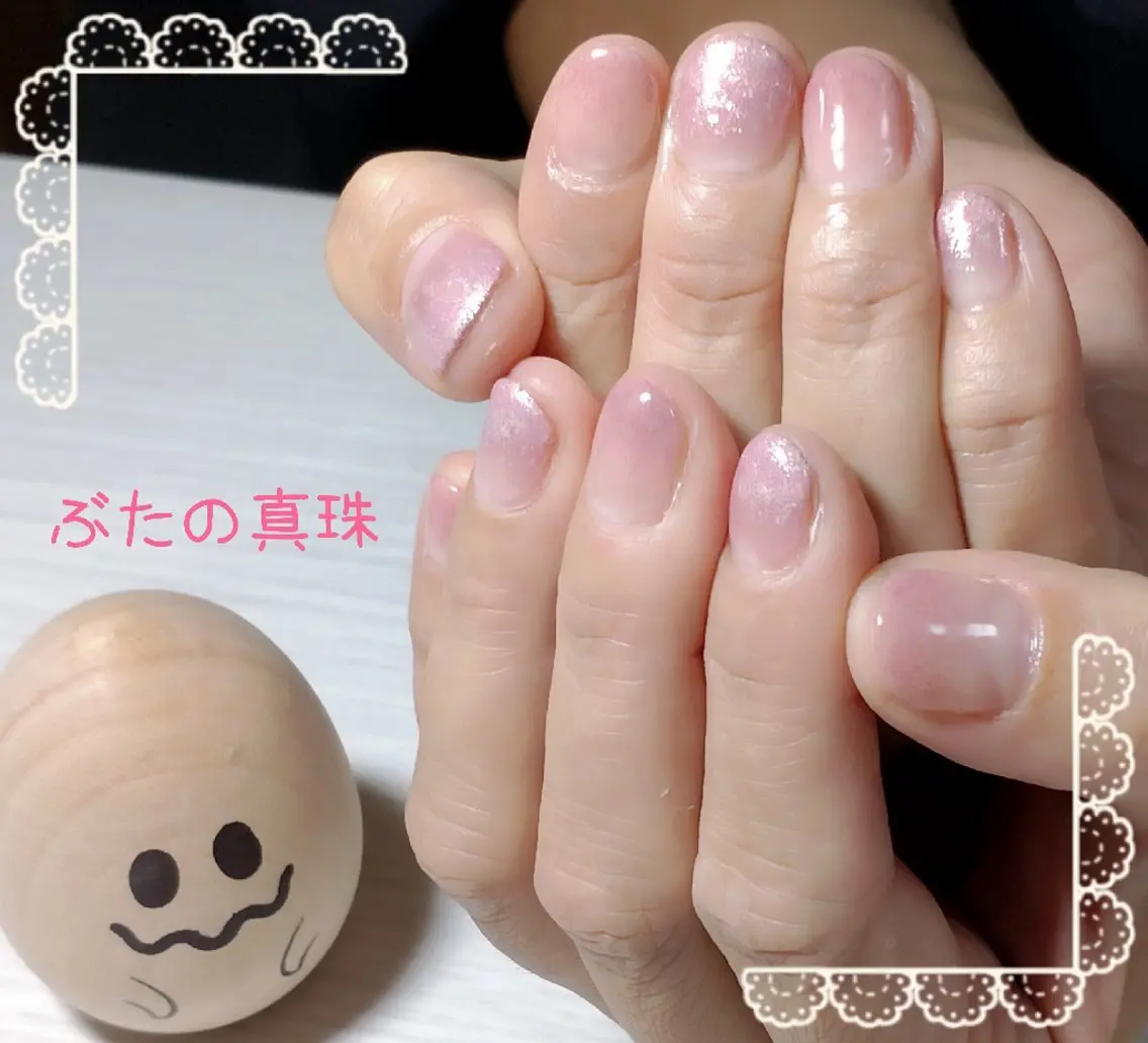 ネイル グラデーション ピンク ハンドネイル 林 珠里のネイルデザイン