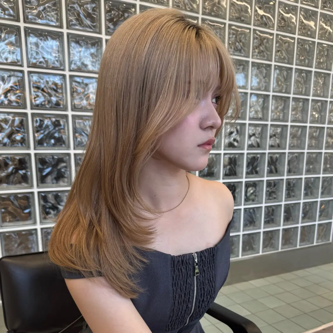 セミロング 🖤艶カラー/ rino🖤のヘアスタイル
