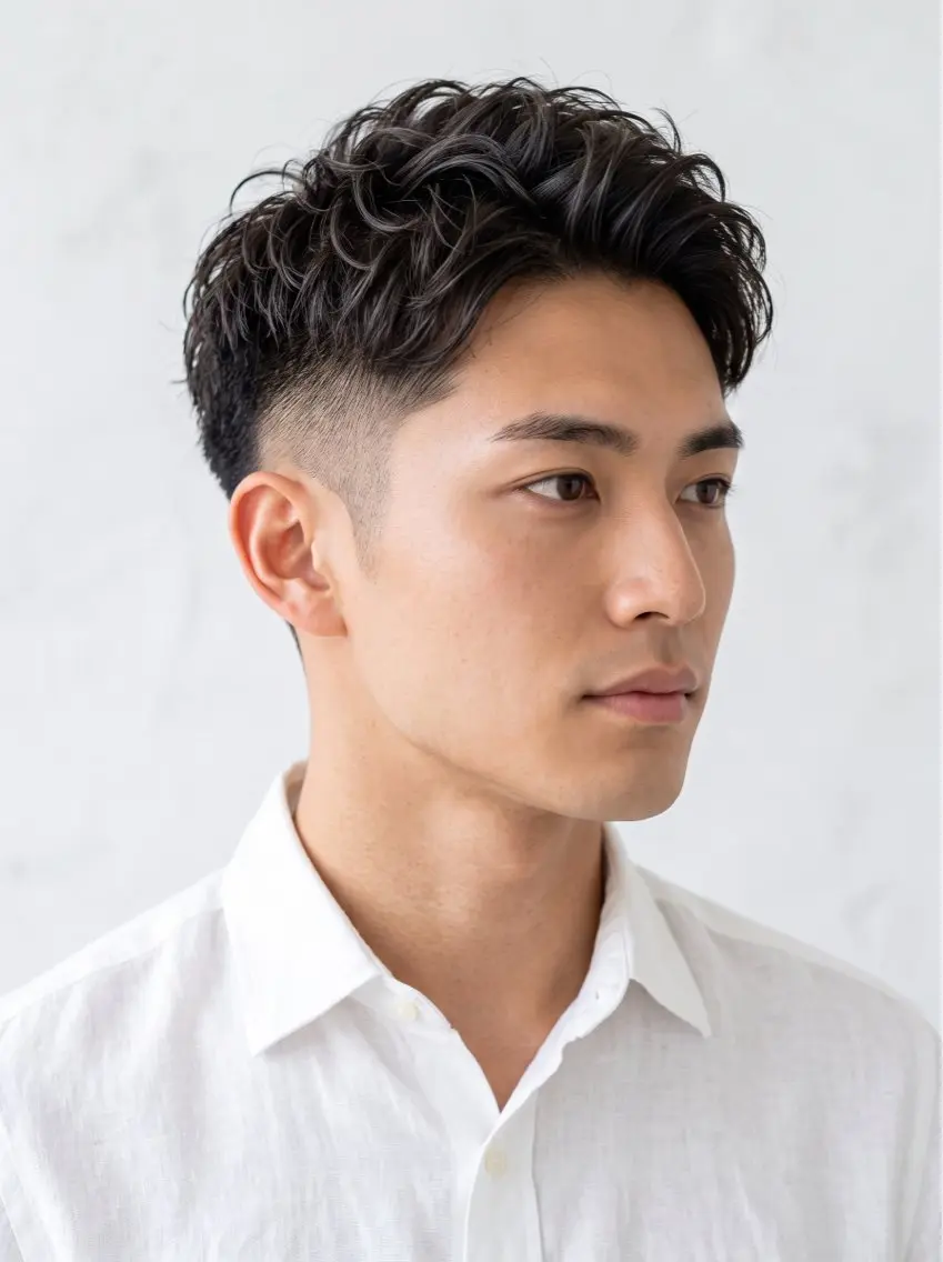 ショート カラー パーマ メンズ 似合わせスタイル 表参道🌿ちえのヘアスタイル