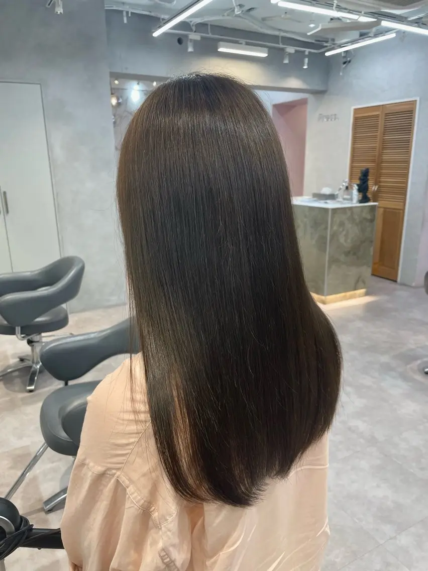 ロング カット ヘアカラー トリートメント HIROKI /艶カラー/カットのヘアスタイル