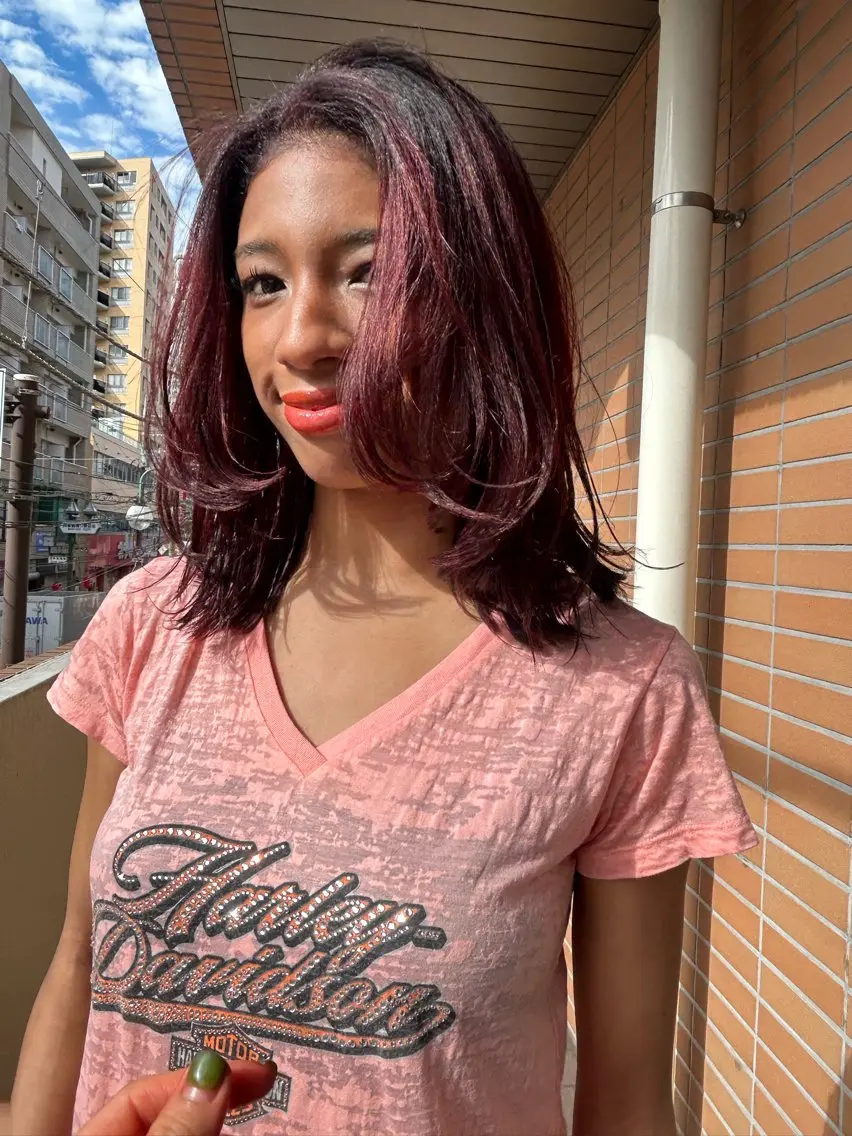 カラー ヘアカラー トリートメント momona english okのヘアスタイル