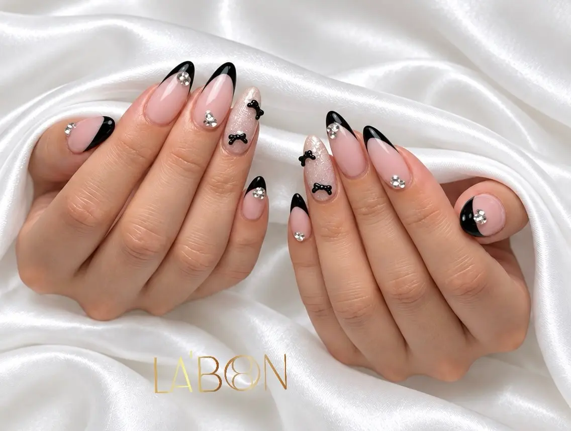 ネイル アートネイル ジェルネイル キラキラネイル 韓国ネイル ロングネイル Labon Nails Artのネイルデザイン