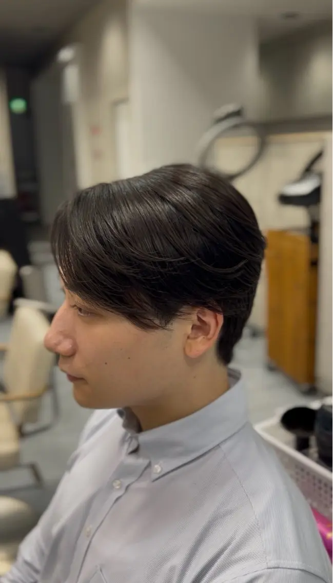 ショート パーマ メンズ センターパート くせ毛 縮毛矯正 縮毛矯正 🔮メンズ縮毛矯正 メンズパーマ💎竹永のヘアスタイル