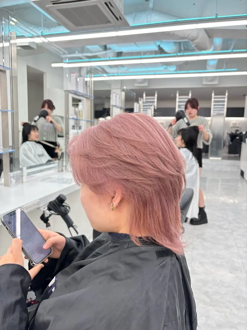 ショート カラー ヘアカラー ヘッドスパ ヘアセット 🫧韓国風透明感 ヘア🫧towaのヘアスタイル