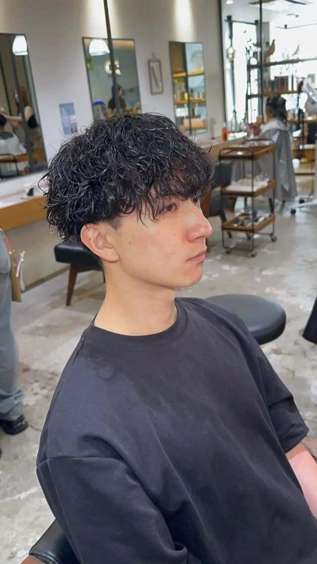 パーマ メンズ メンズパーマ カット パーマ AIRI 🐈⬛のヘアスタイル