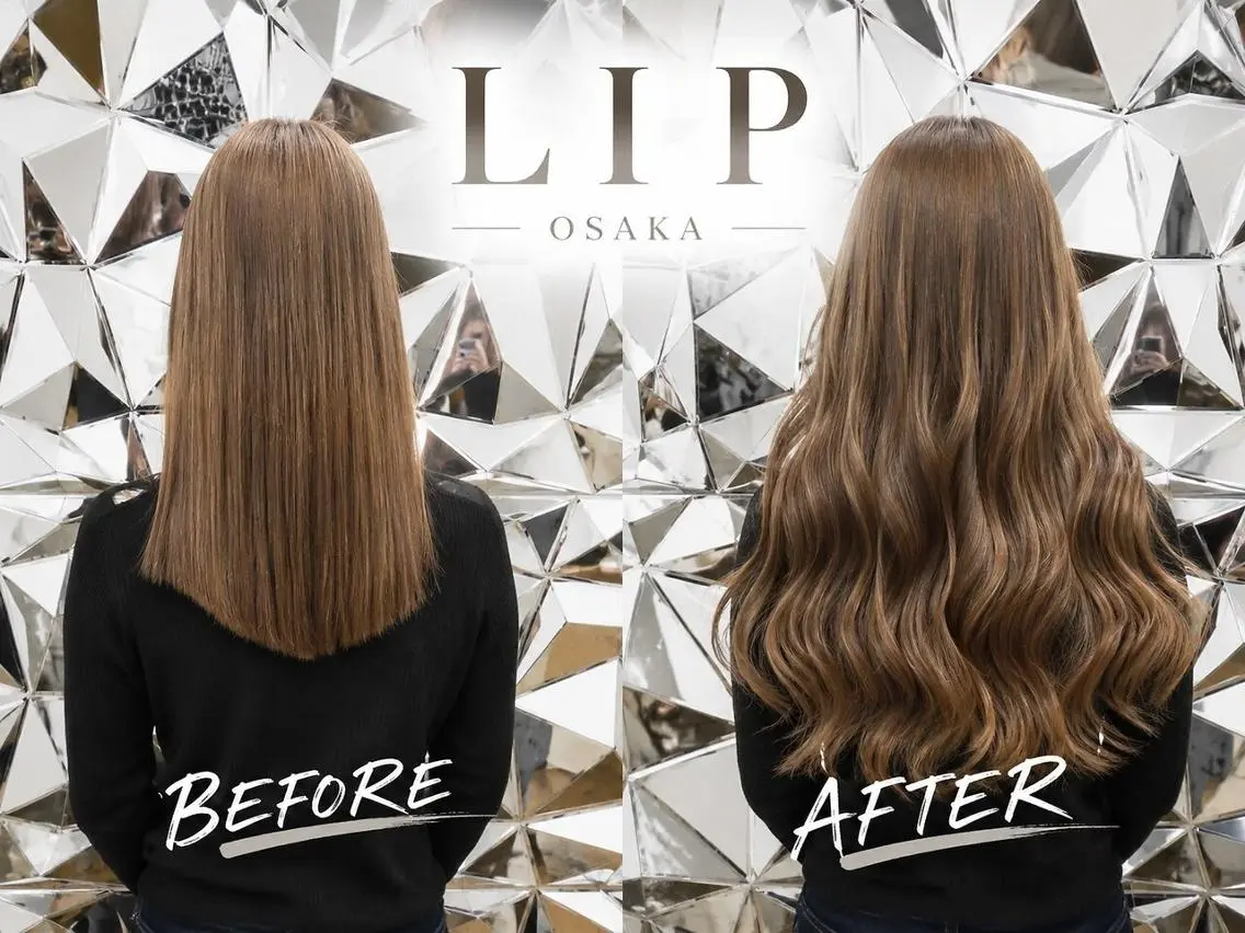 ロング カラー ヘアアレンジ シールエクステ バレイヤージュ ブリーチ ケアブリーチ ダブルカラー LIP 大阪本店 エクステ MISAのヘアスタイル