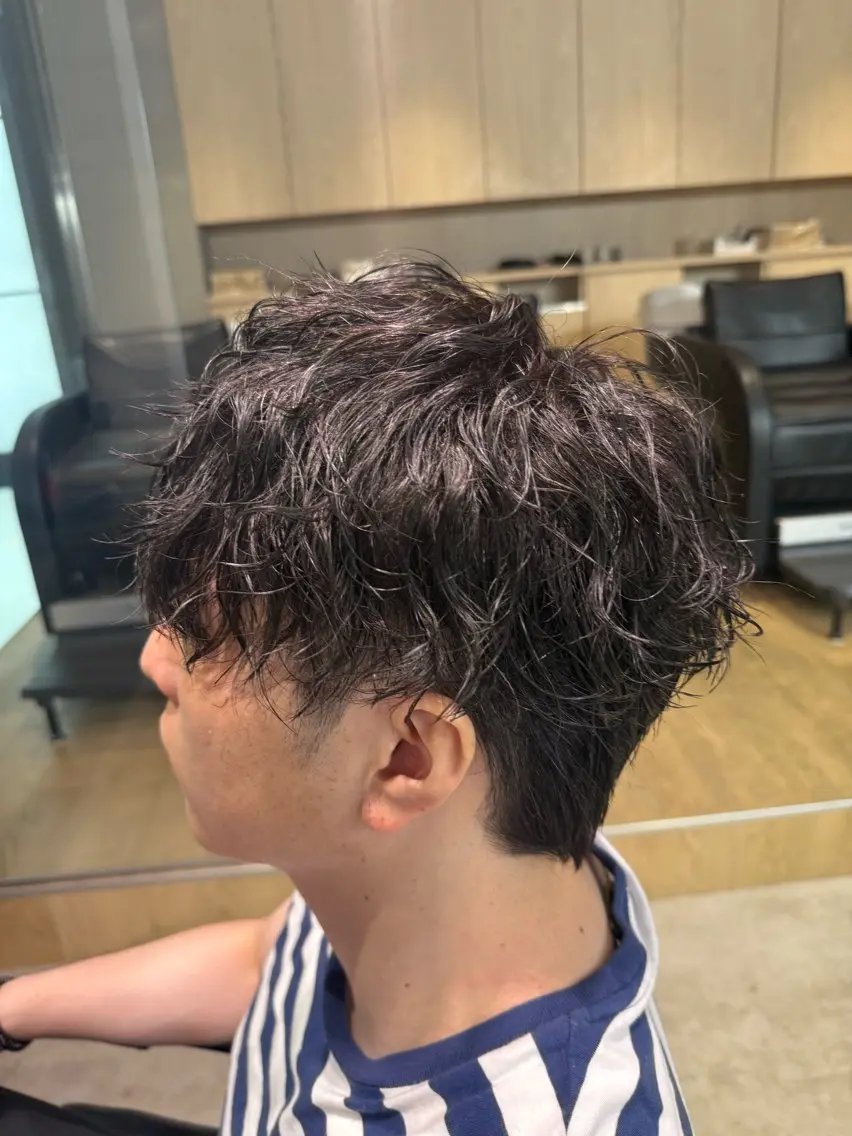 ショート パーマ メンズ カット パーマ fifth天神💥/ パーマ特化/浅井良汰のヘアスタイル