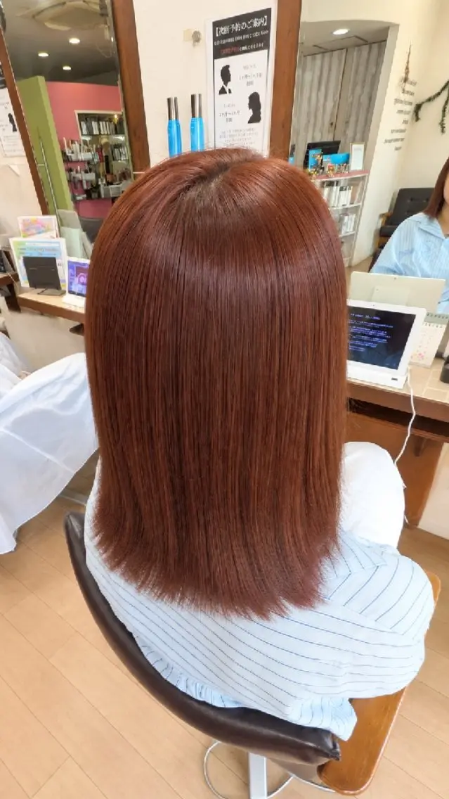 カラー セミロング ワンカラー/髪質改善 モデル募集🌷田村のヘアスタイル