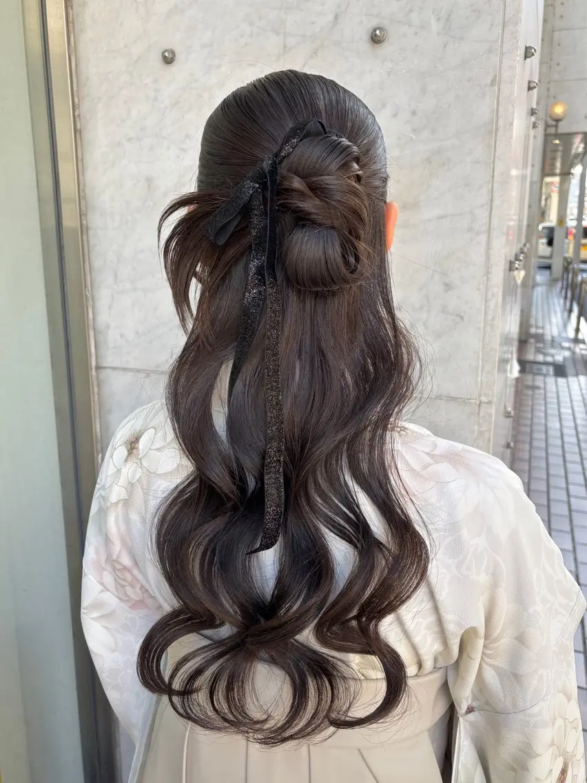 ヘアアレンジ ヘアセット Mila hinaのヘアスタイル