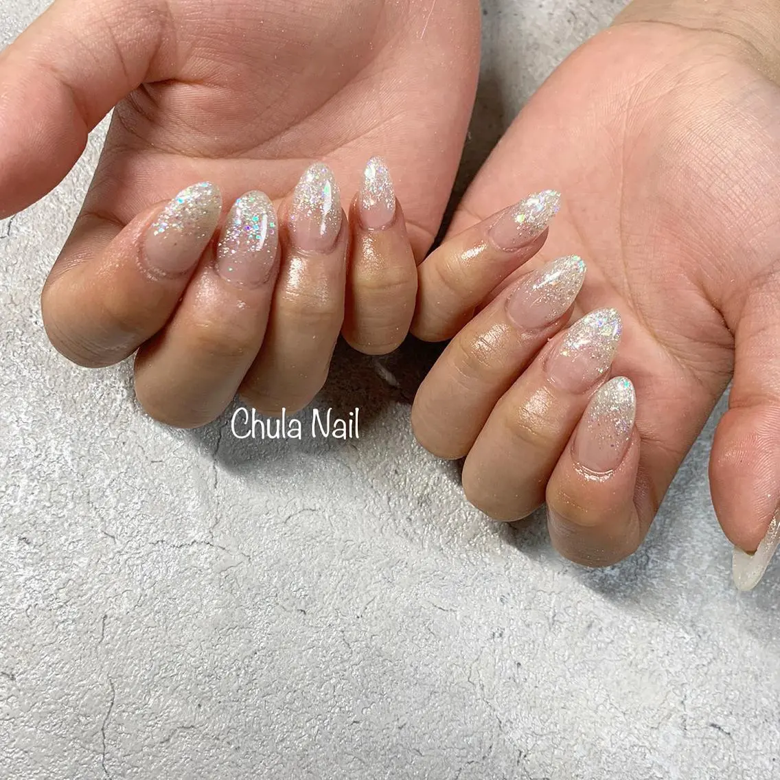 ネイル ラメ(グリッター) ラメグラデーション ハンドネイル ëmma nail_ by chulaのネイルデザイン