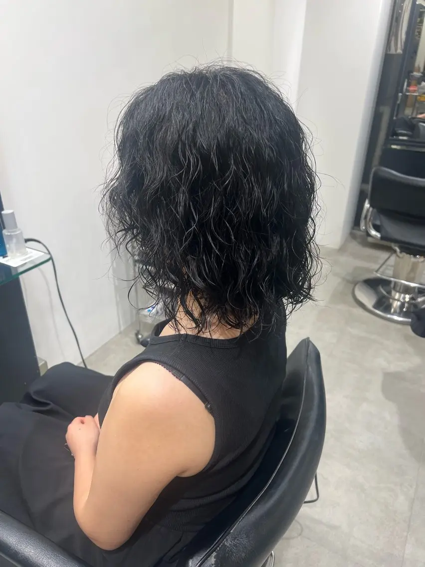 ミディアム パーマ fifth PARK HIN★T★のヘアスタイル