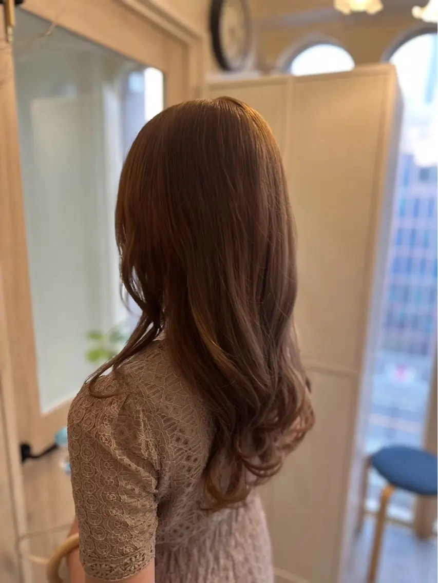カラー ブラウンカラー ナチュラルブラウン 中田 渚のヘアスタイル