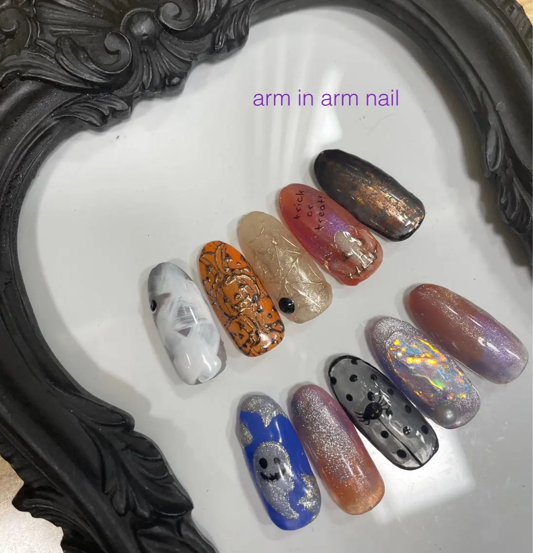 ネイル arm in arm ︎✿Yamamotoのマツエク・マツパデザイン