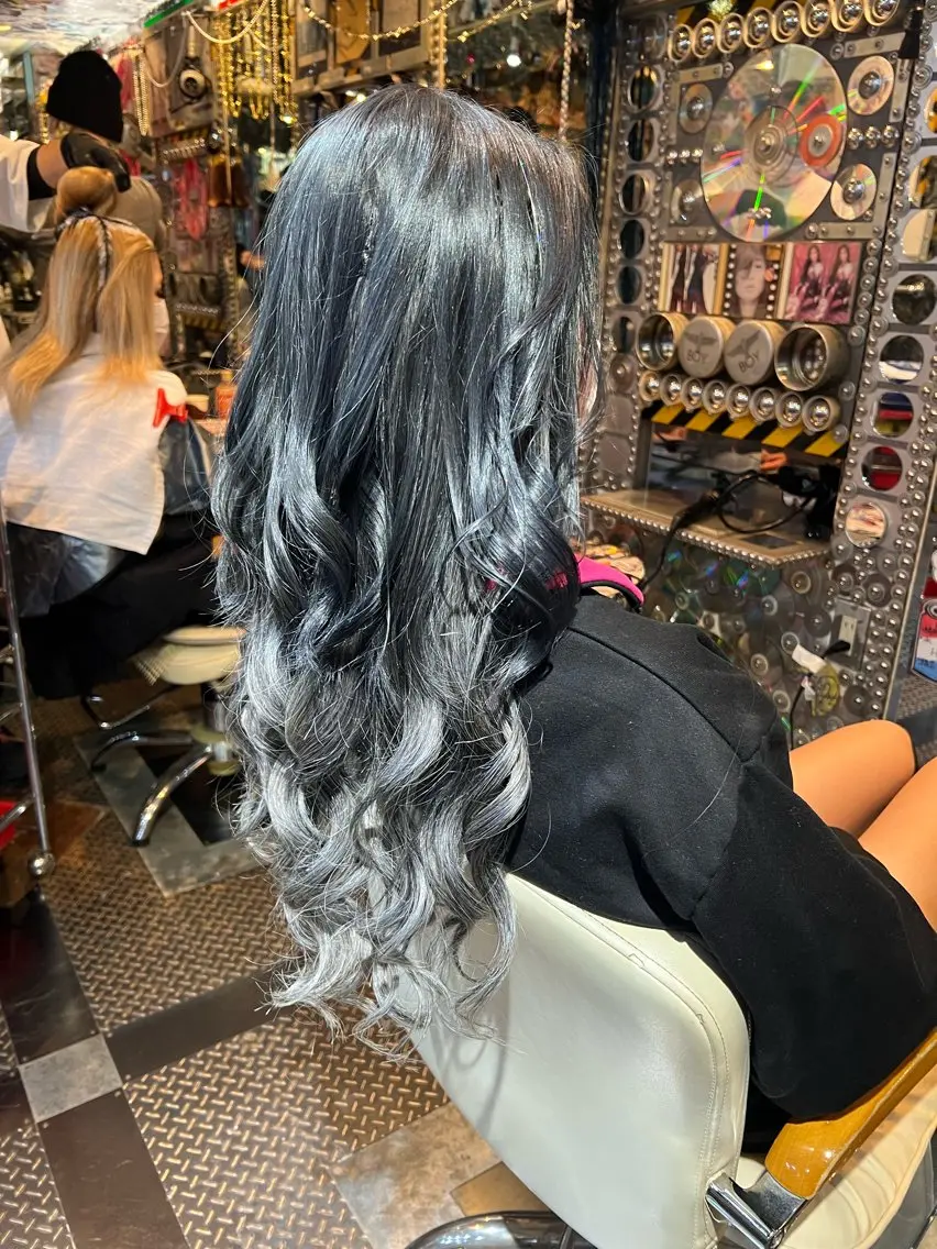 ロング カラー ヘアアレンジ メンズ カット ヘアカラー KOYA コヤのヘアスタイル