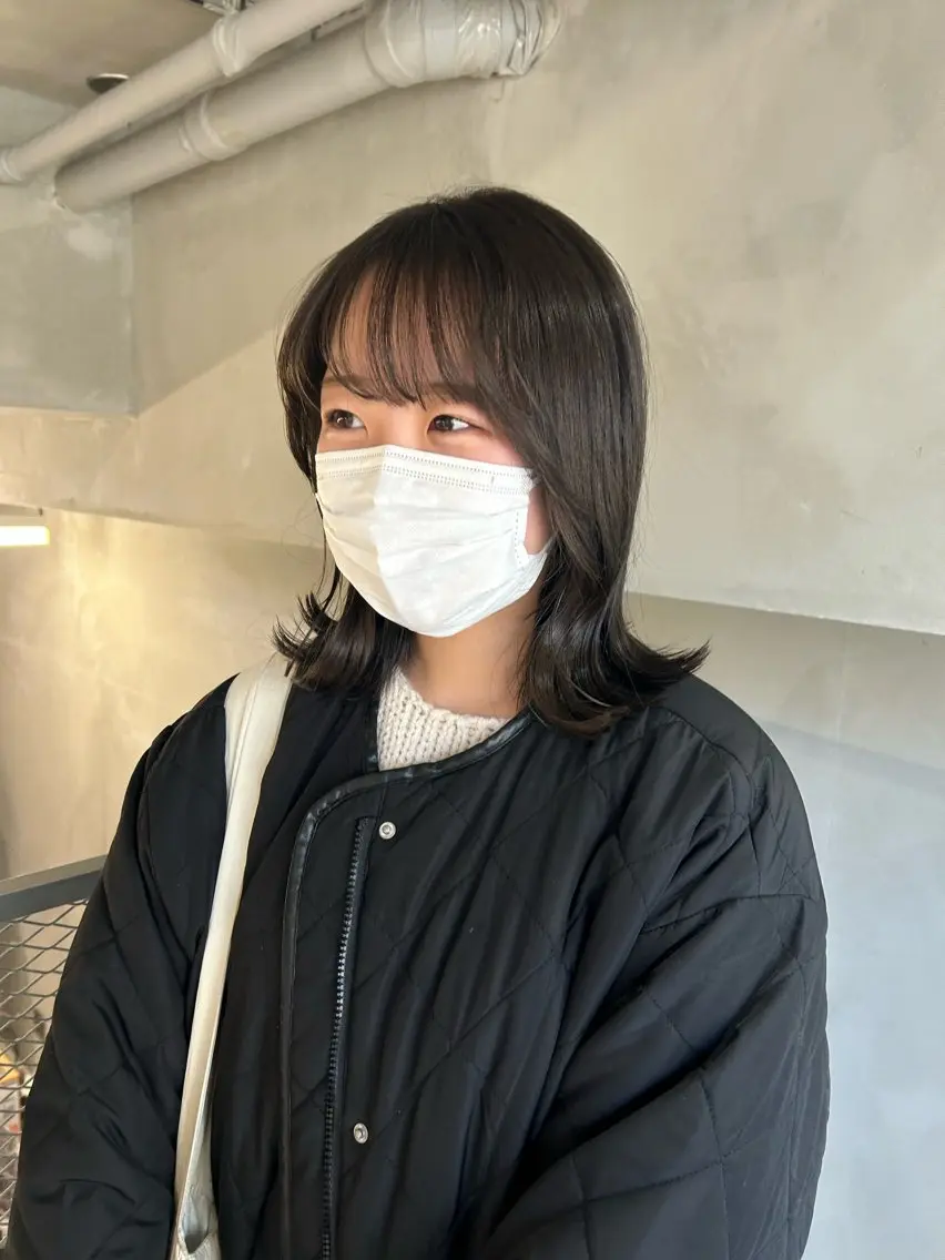 ミディアム カラー グレージュ オリーブグレージュ オリーブグレー カット ヘアカラー トリートメント 透明感カラー🫧 nanohaのヘアスタイル