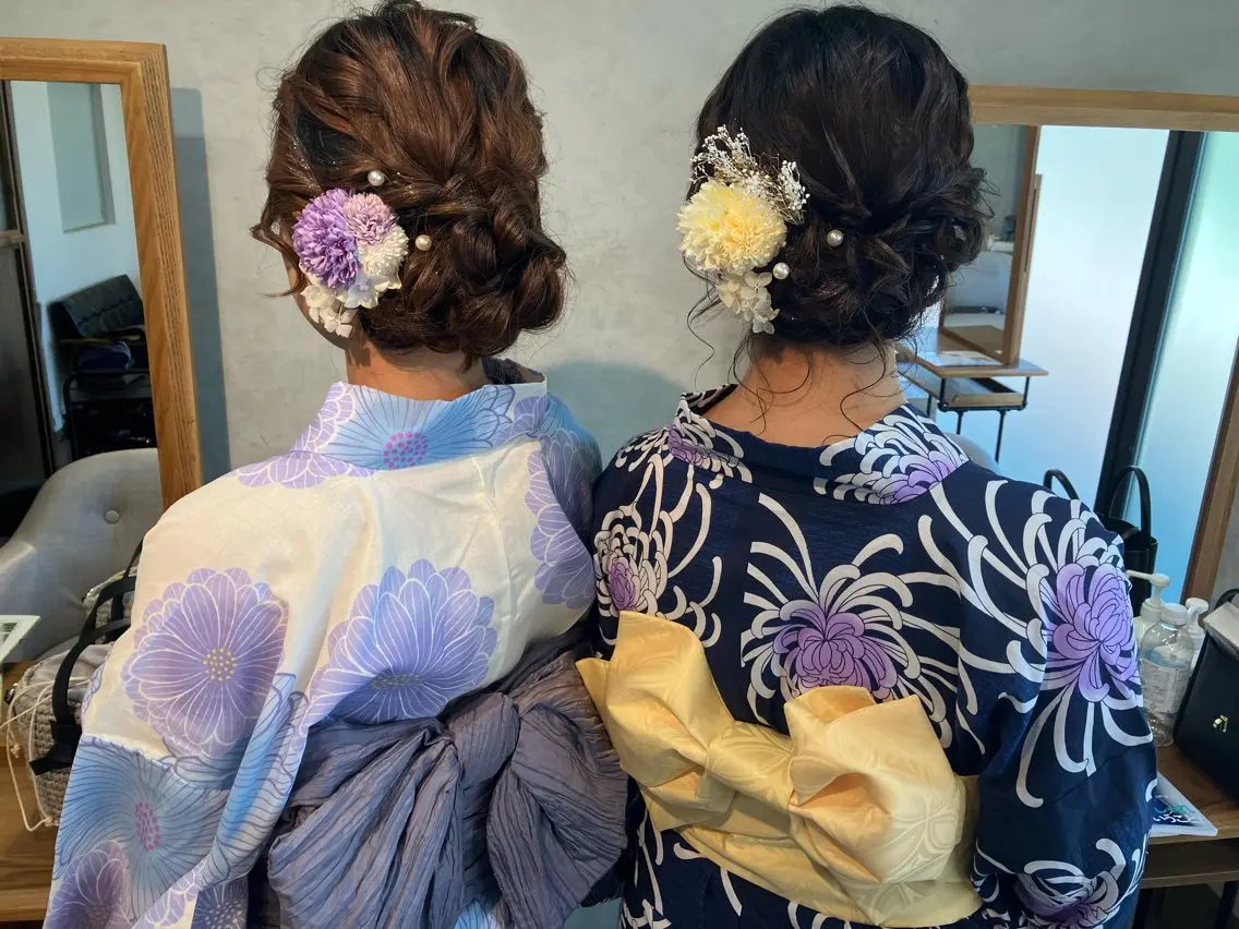 ヘアアレンジ 浴衣 Hair&Make Nahoのマツエク・マツパデザイン