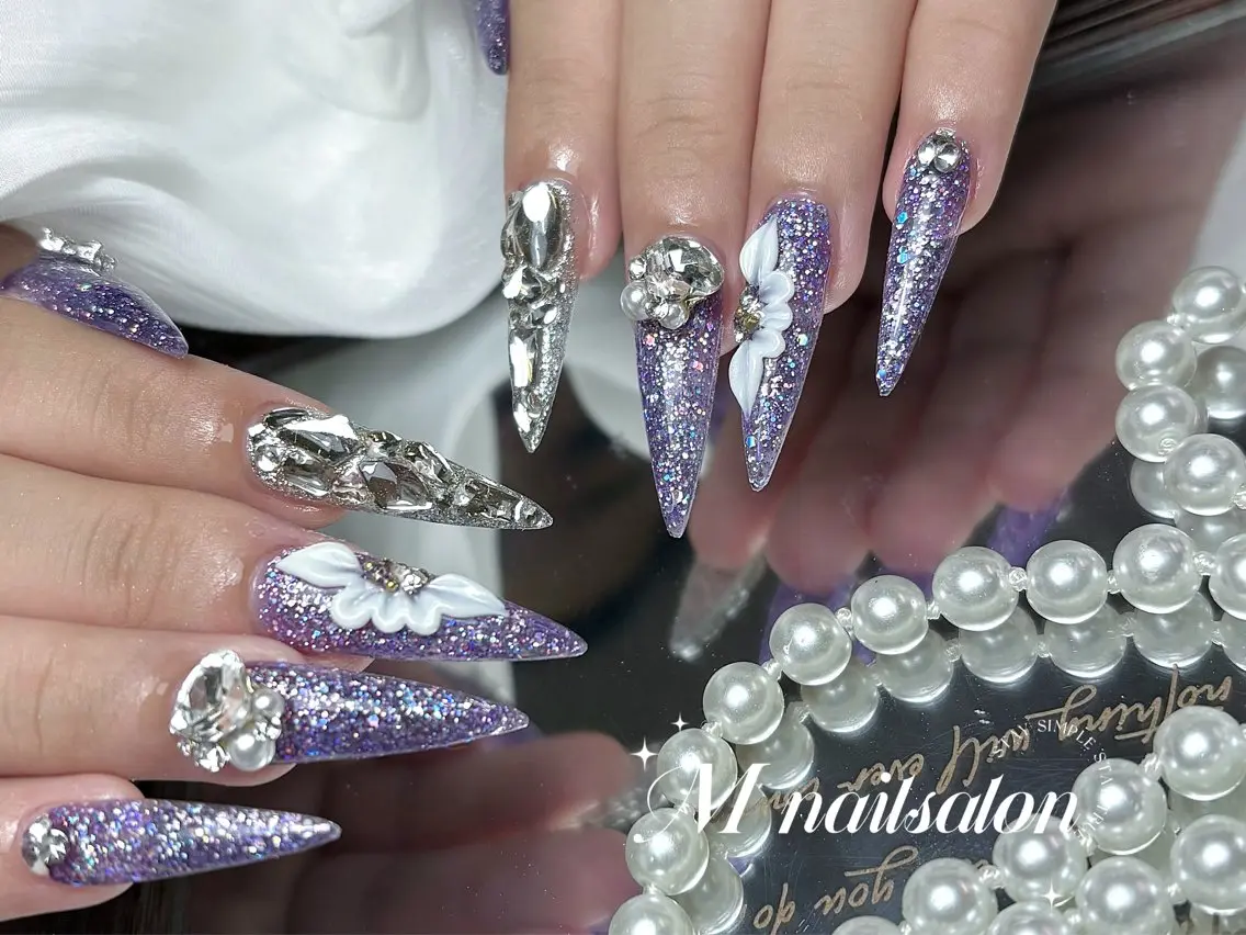 ネイル M🌷nail 長さだし専門店のネイルデザイン