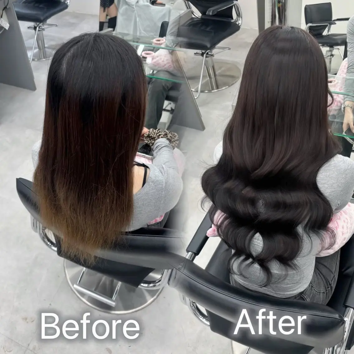 ロング シールエクステ エクステ 韓国風ヘア ロング ヘアカラー トリートメント エクステ 横浜 エクステ🎀/ カラー🌙┊︎もものヘアスタイル