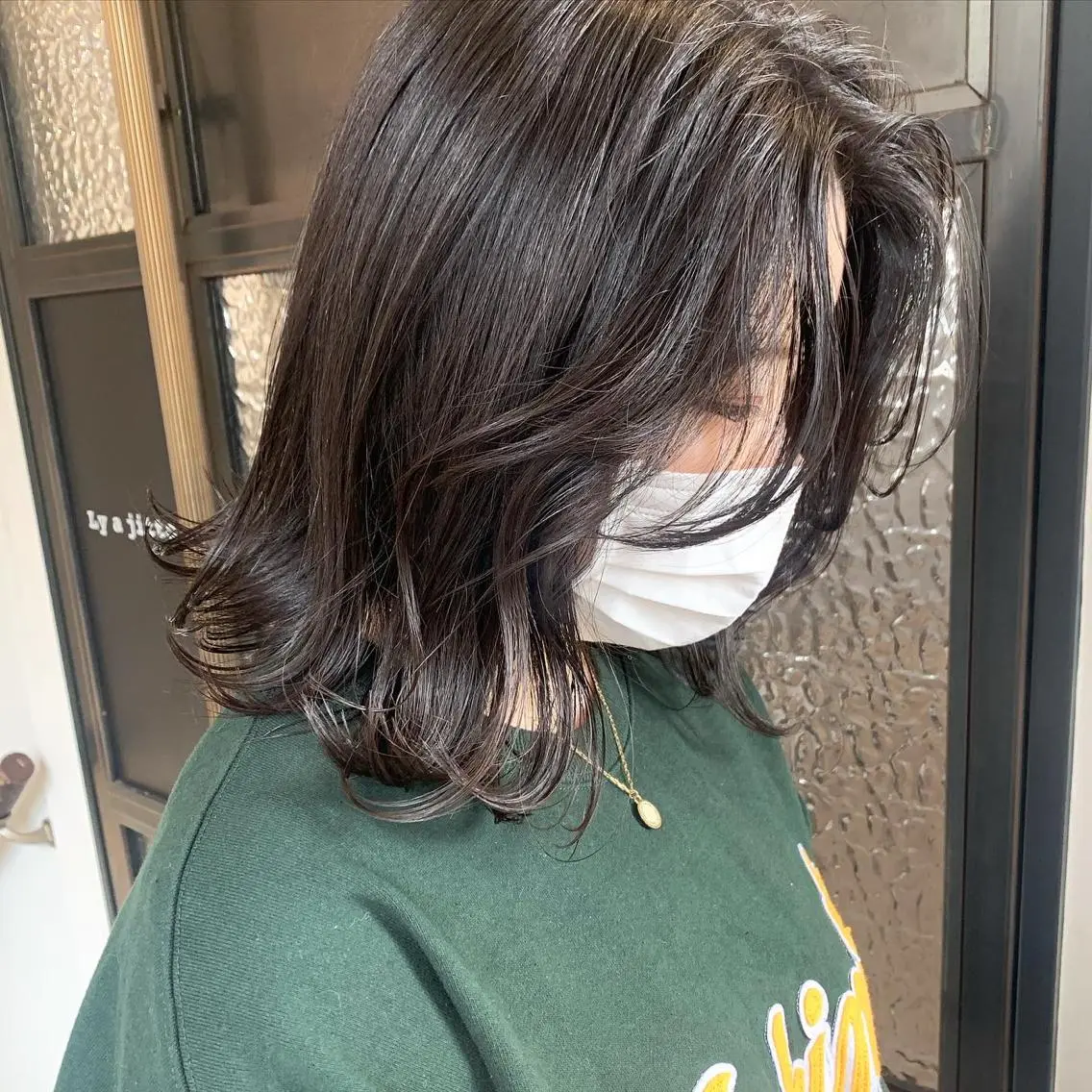 セミロング カラー 韓国風ヘア カット ヘアカラー トリートメント 本間 結衣のヘアスタイル