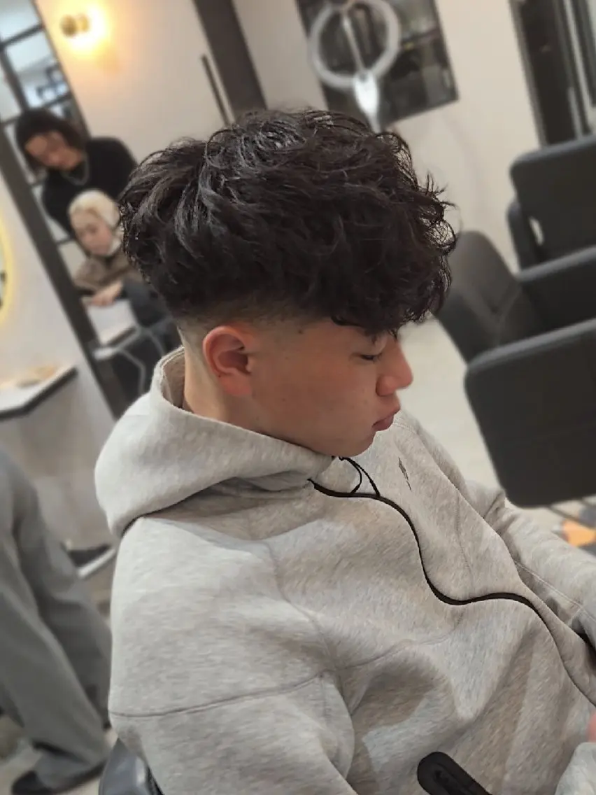 メンズ パーマ ミディアム ミディアムパーマ メンズパーマ 外国人風カラー 似合わせカット カット パーマ ヘアセット LEN名古屋/パーマ 海外ヘア/メンズ特化のヘアスタイル