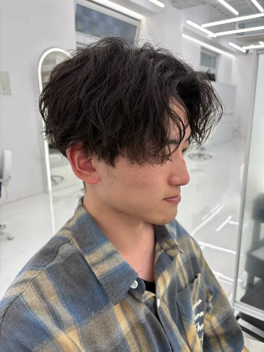 ⭐️メンズカット⭐️➕シャドウパーマ➕🫧超音波トリートメント🫧の写真