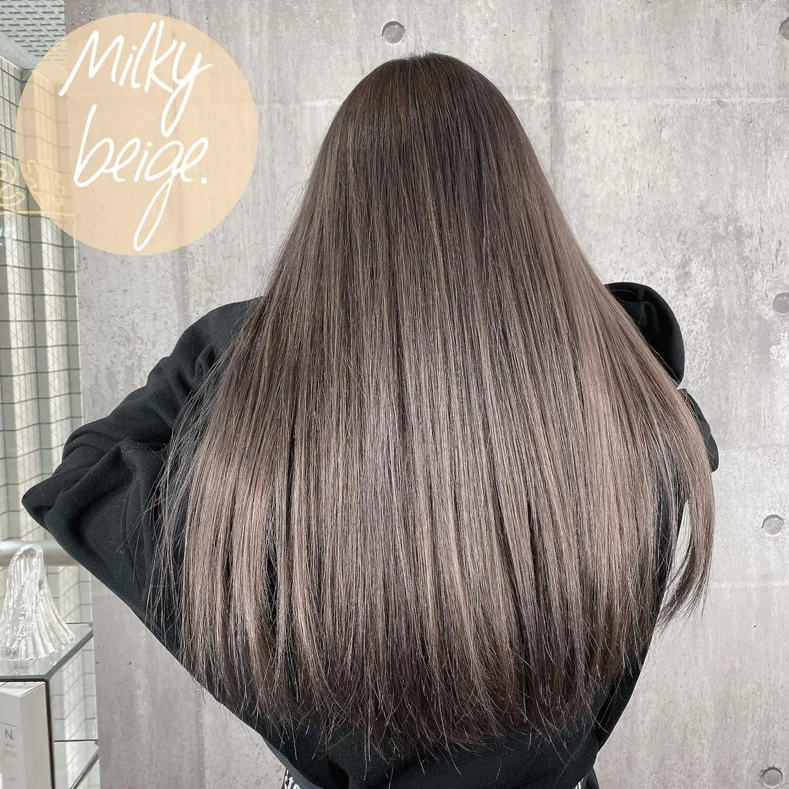 ロング カラー ベージュカラー ミルキーベージュ カラー特化型サロン #SUP.のヘアスタイル