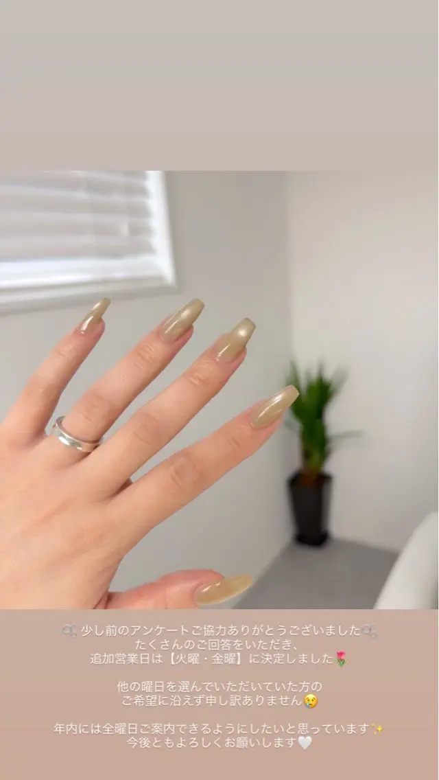 ネイル マグネットネイル オフィスネイル シンプルネイル ハンドネイル Nail Salon noiのネイルデザイン