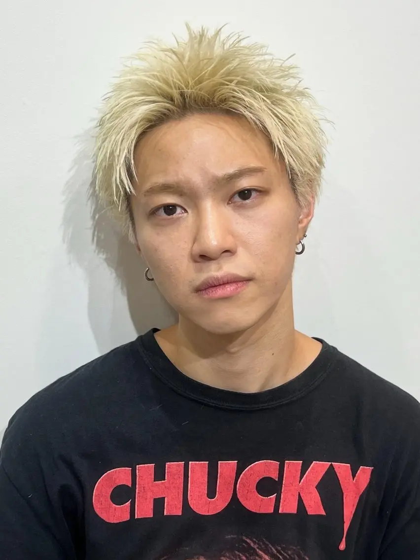 ショート カラー メンズ メンズハイトーン スパイキーショート ハイトーンカラー ショートヘア カット ヘアカラー メンズ特化パーマ &カラー🔥小倉大和のヘアスタイル