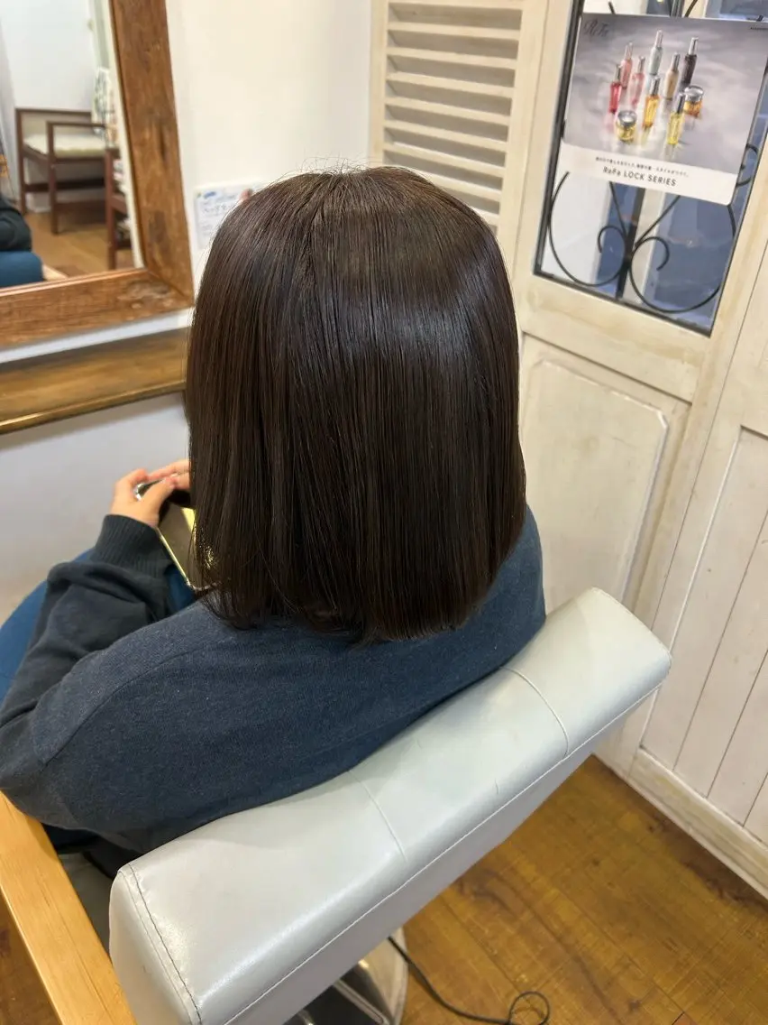 ショート ヘアカラー トリートメント 改瀬 由衣のヘアスタイル