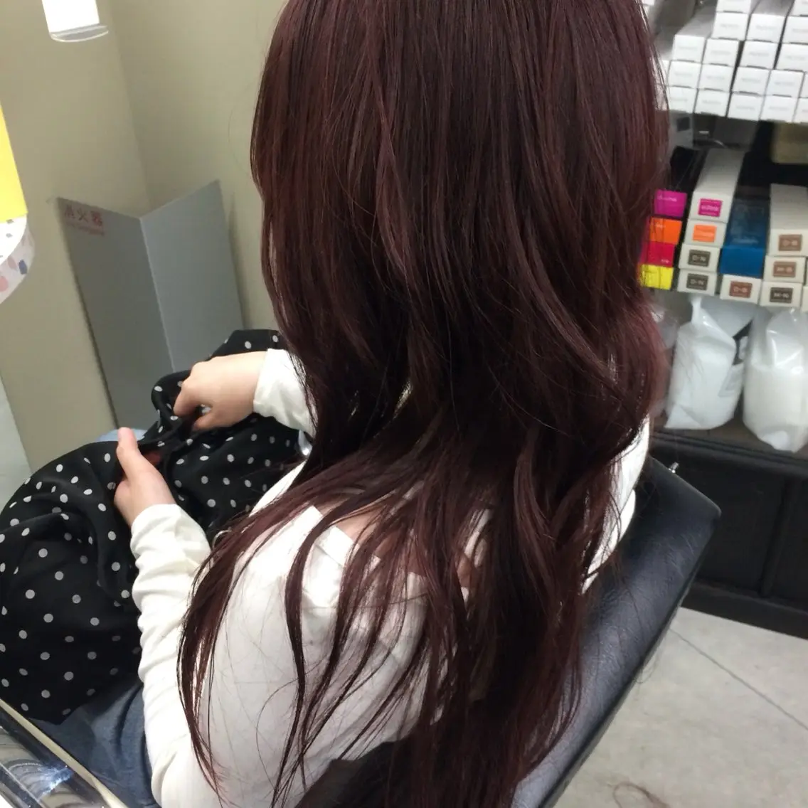 ロング カラー ブリーチ ブラウンカラー ブリーチなしカラー ピンクカラー ピンクブラウン 杏華 ショートのヘアスタイル