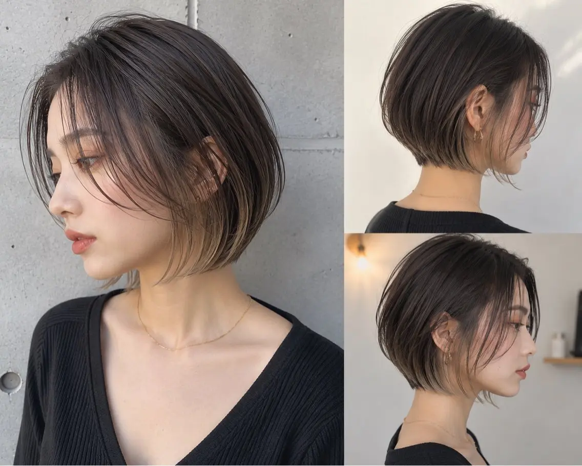 ショート ボブ 恋/ブラウン カラー🥨🤎のヘアスタイル