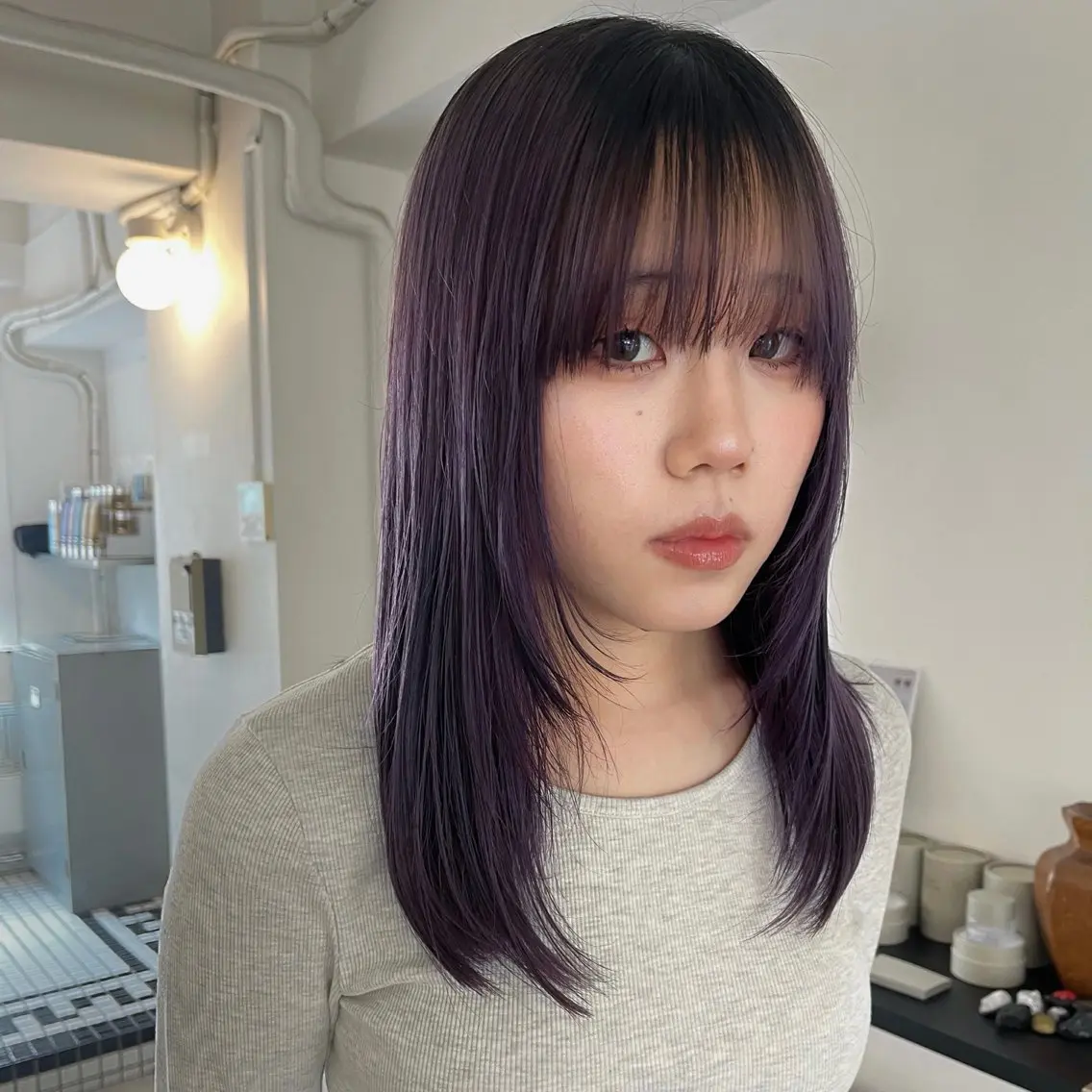 【ケアwカラー（ブリーチ込）】+【トリートメント】🉑の写真