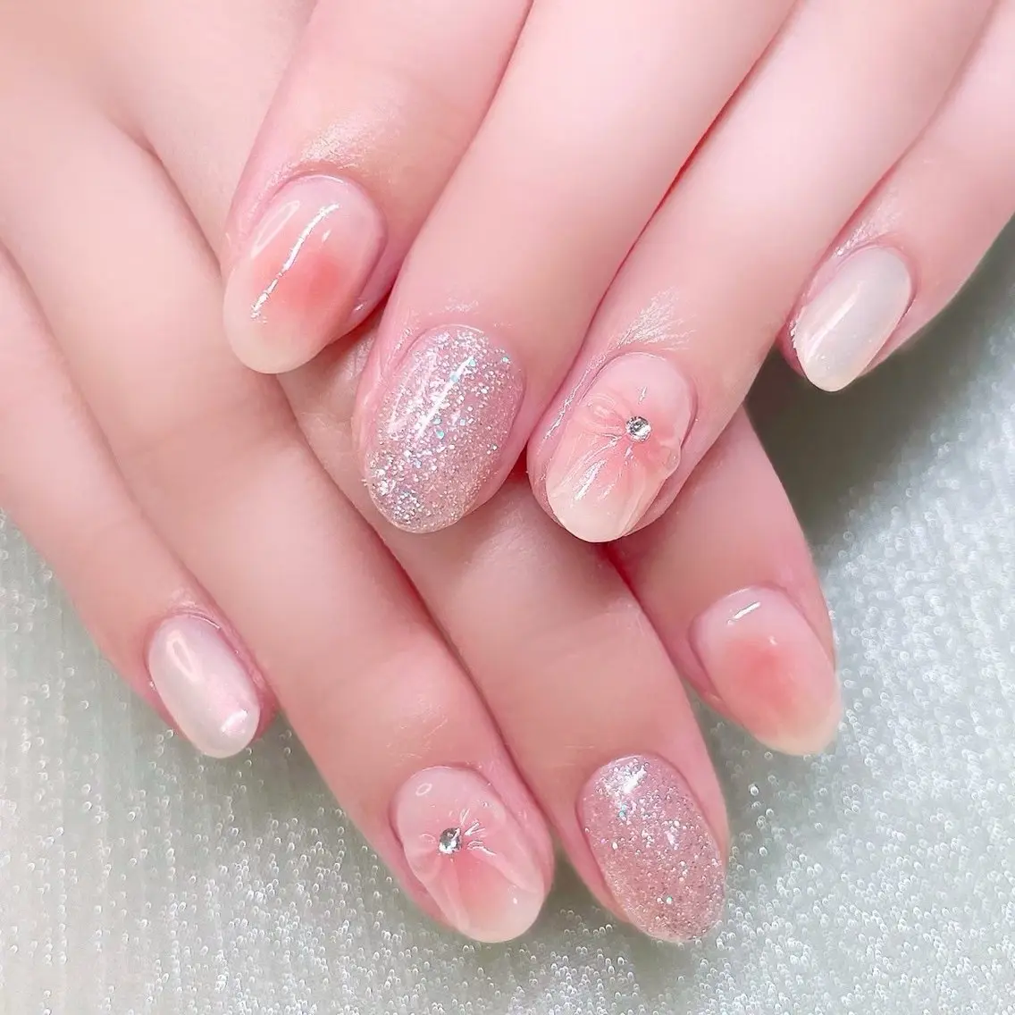 ネイル 長さ出し ハンドネイル Nailist suzuのネイルデザイン