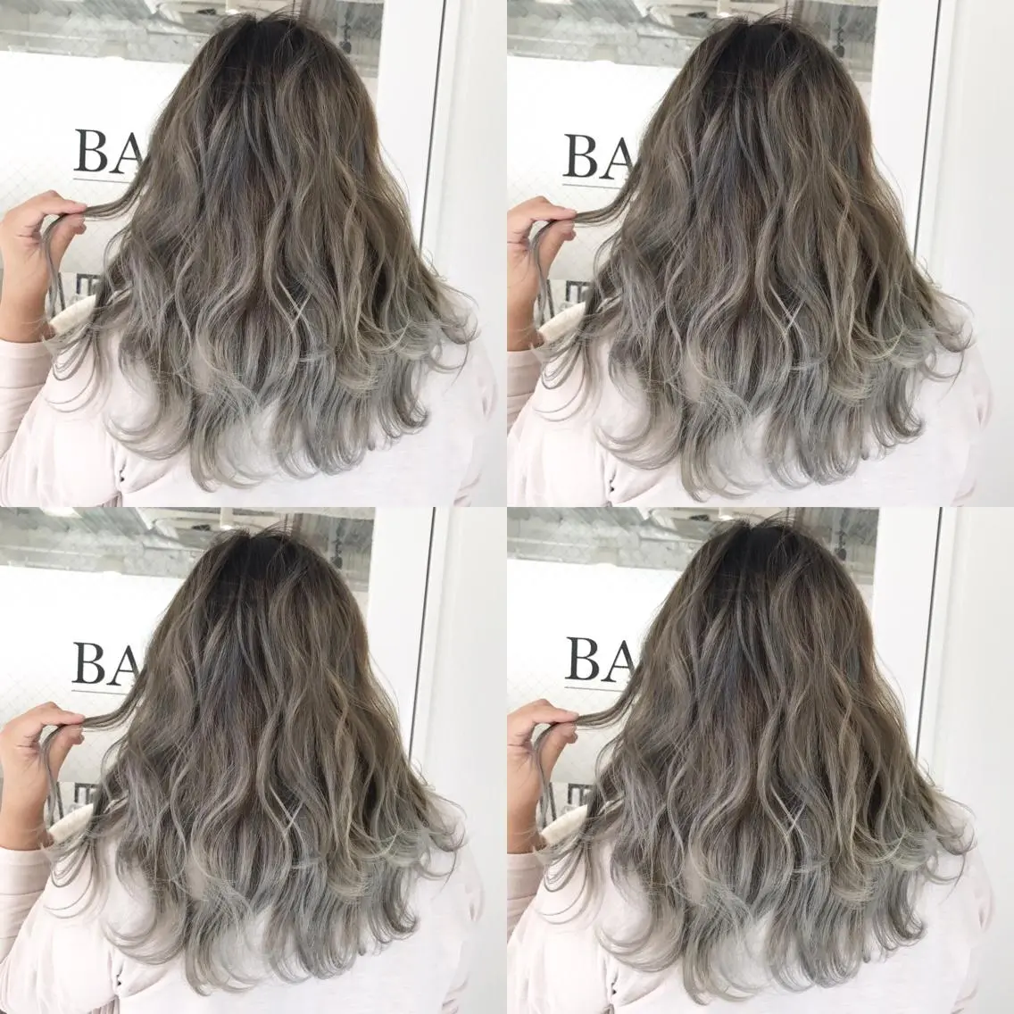 セミロング カラー ヘアアレンジ ヘアカラー トリートメント 縮毛矯正 髪質改善寺坂雄飛💐のヘアスタイル