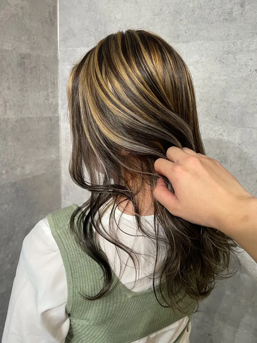 【🪐minimo限定価格🪐】デザインカラー{ハイライト・インナー・グラデーション}+マスクTrの写真