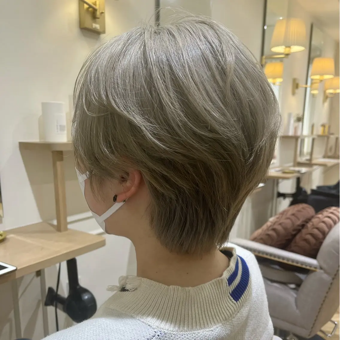 ショート カット ヘアカラー 韓国ﾍｱ&ｼｮｰﾄ ボブ💜桑原のヘアスタイル