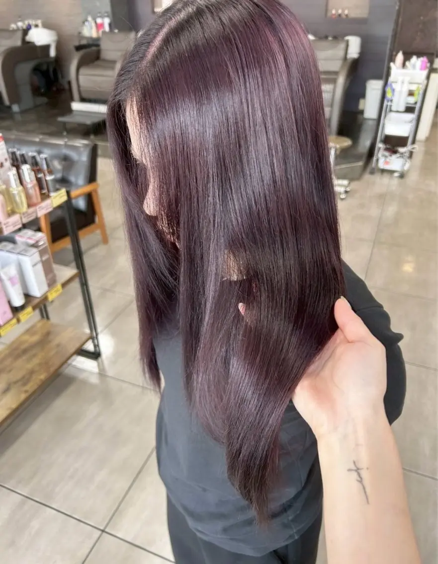 ロング ロング カット ヘアカラー 🫧艶髪カラー🫧 森本くるみのヘアスタイル