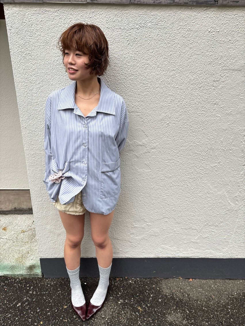 ショート カット パーマ トリートメント 田中 隼斗のヘアスタイル