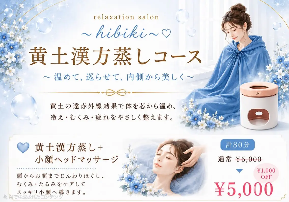 リラク 黄土漢方蒸し×温活 サロン hibikiのエステ・リラクイメージ