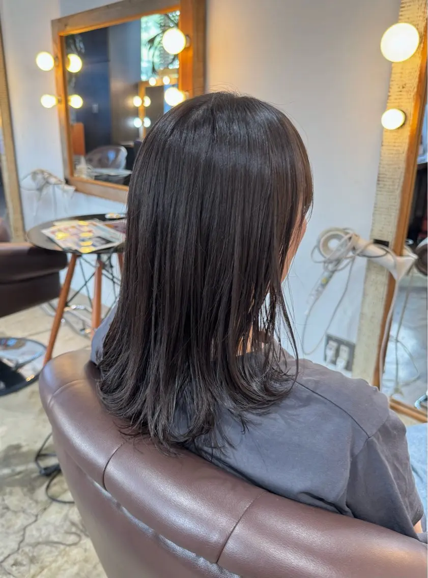 ロング ヘアアレンジ カット BEHIND THE CURTAIN りこのヘアスタイル