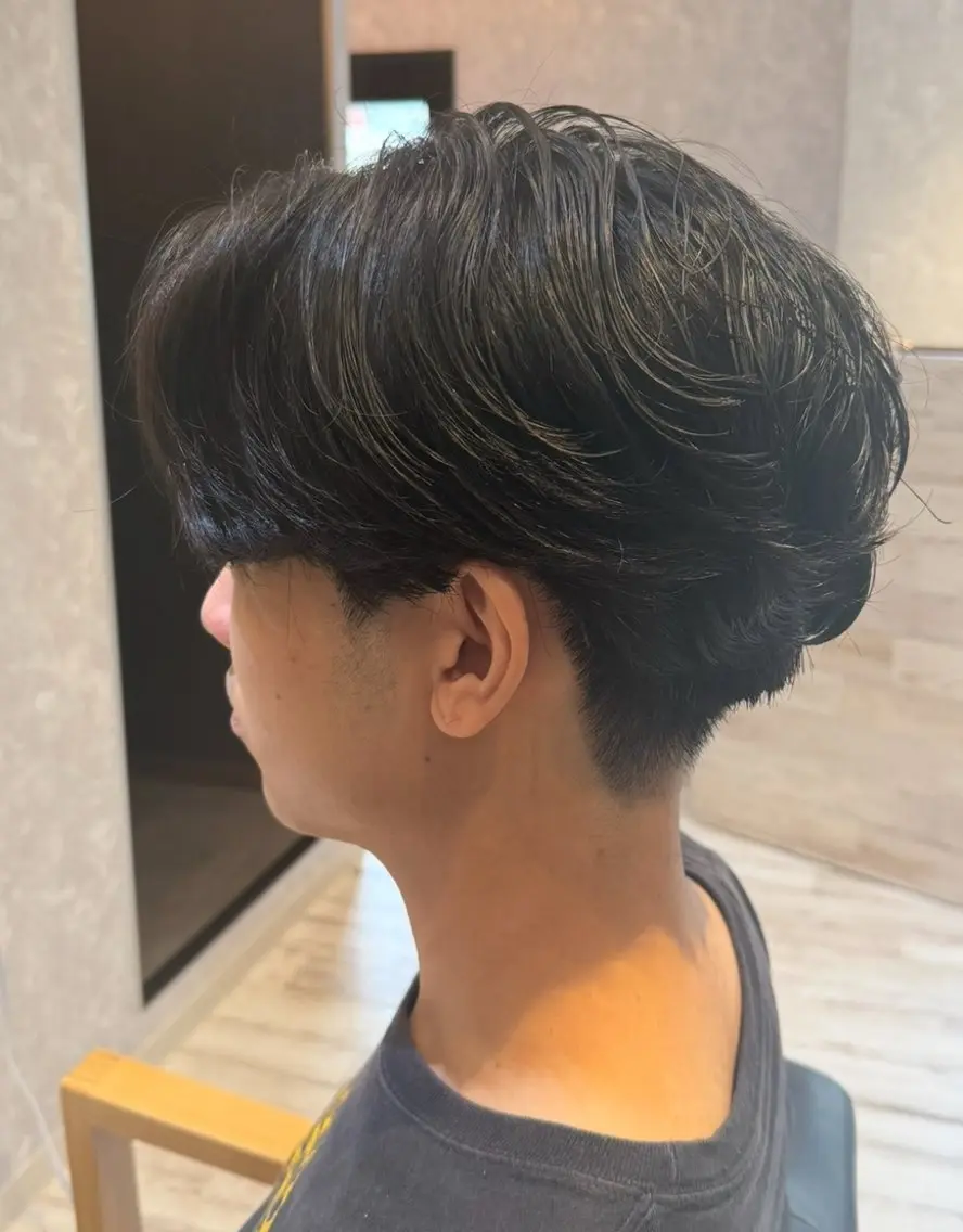 パーマ メンズ センターパート メンズパーマ ニュアンスパーマ カット パーマ 【赤羽メンズ美容師】 平田 竜也のヘアスタイル