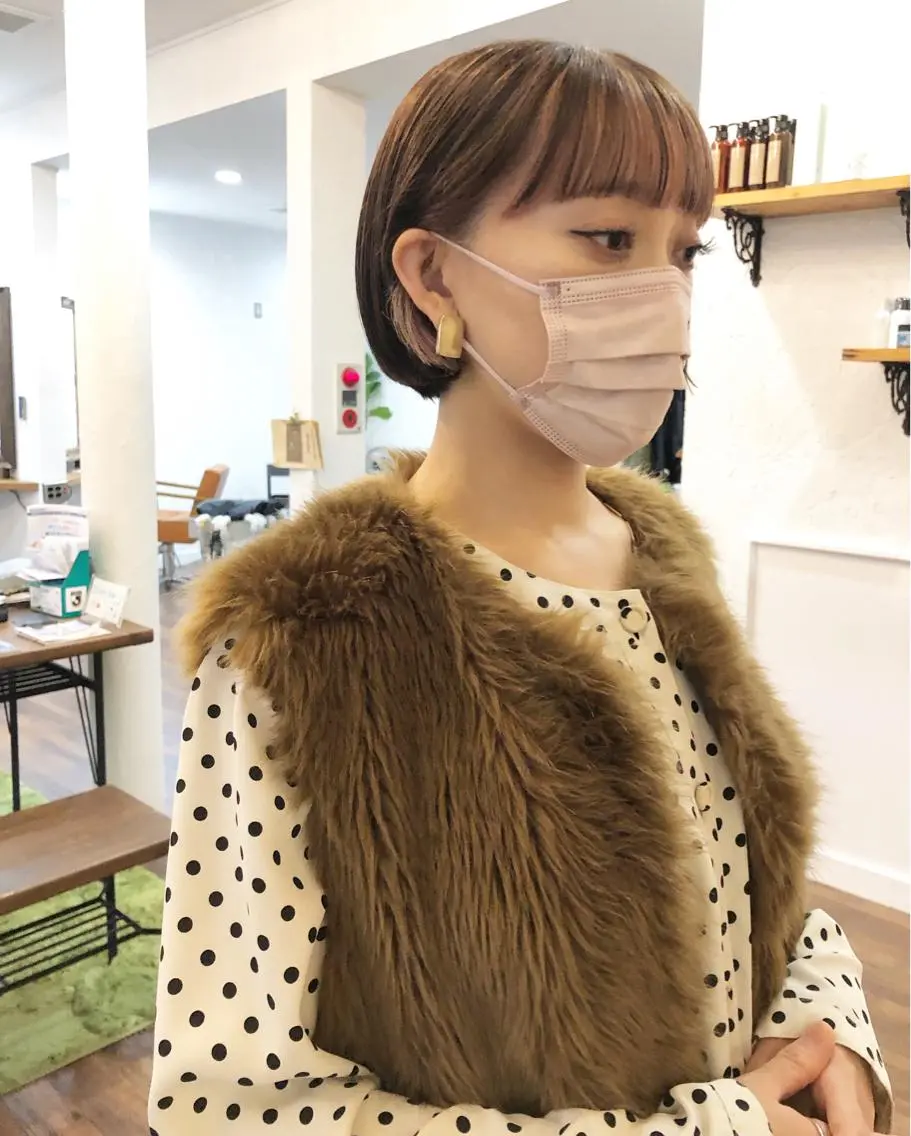 前髪カット&内部補修トリートメント🫧　シャンプーブロー無料！の写真
