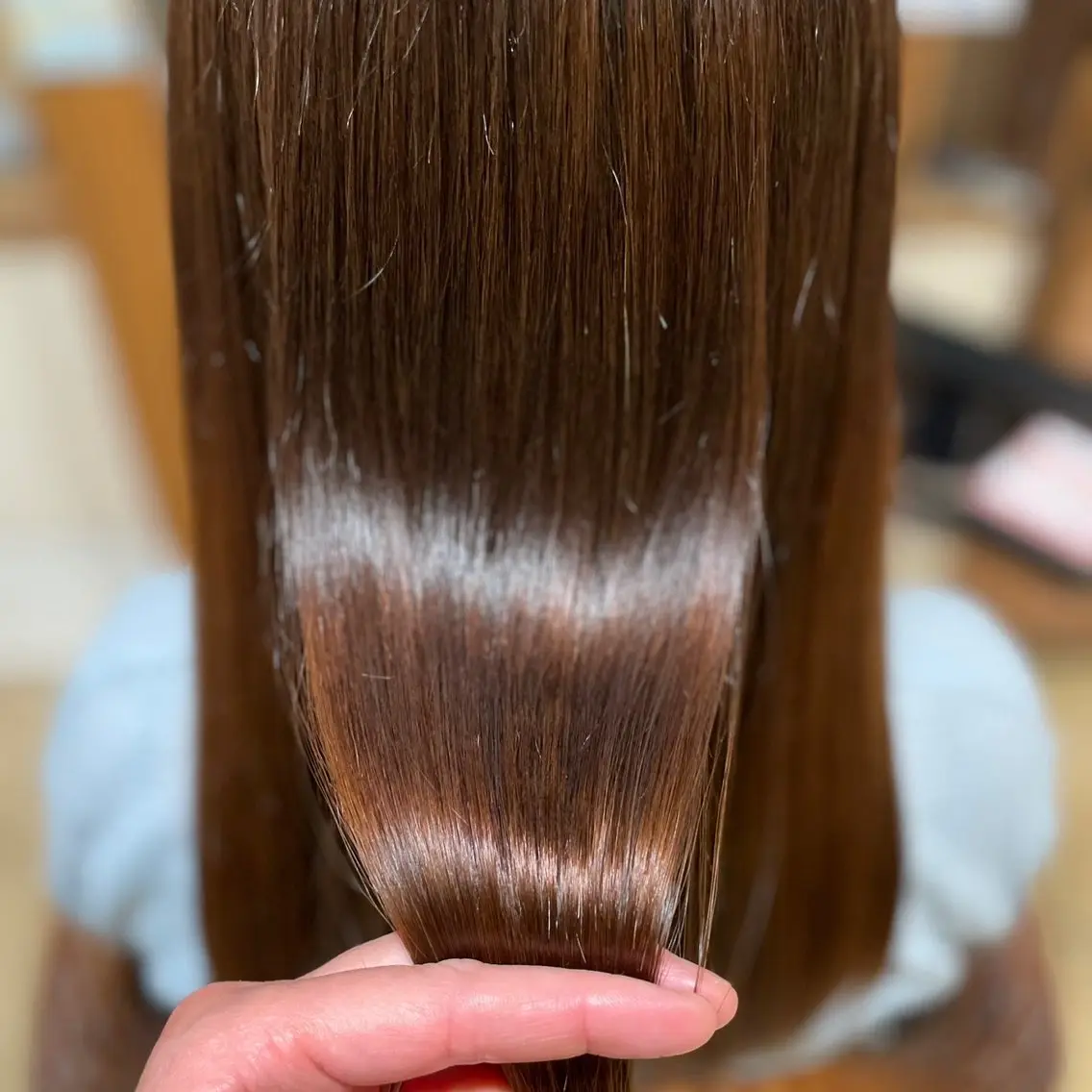 ロング 髪質改善縮毛矯正 美容師✂️山崎竜二のヘアスタイル