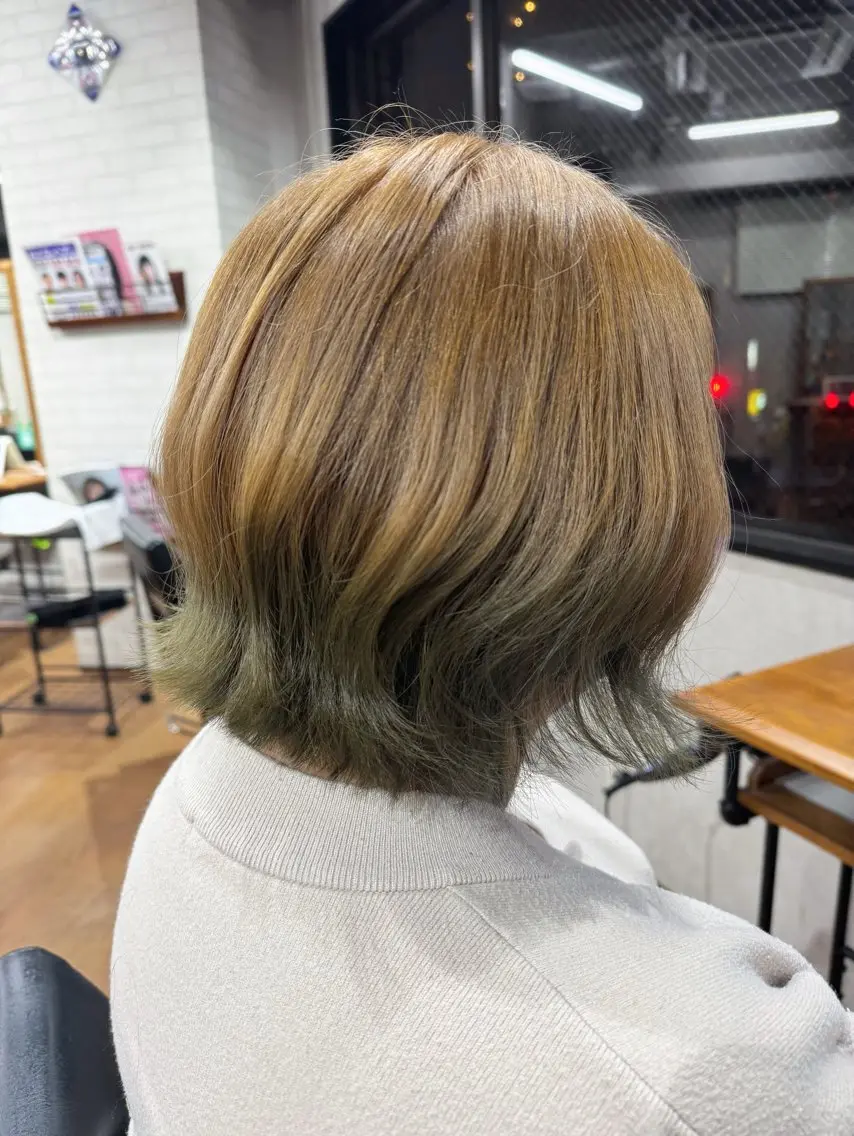 ミディアム カラー カット ヘアカラー ✨ハイトーン カラー福岡拓也✨のヘアスタイル