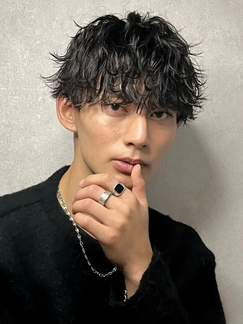 パーマ メンズ スパイキーショート 浦和メンズ美容師のヘアスタイル